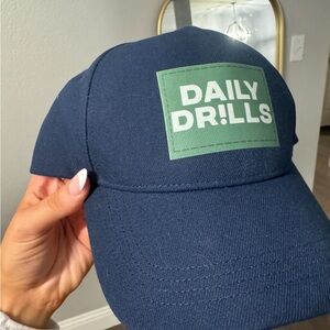 Daily Drills Denim Blue Hat with Mint Logo